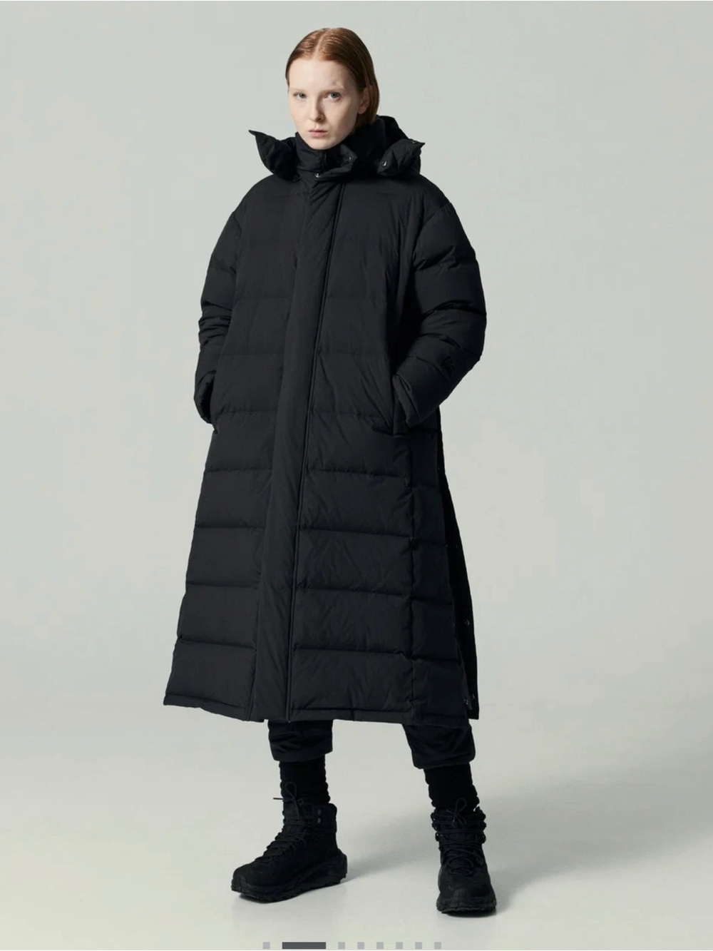 66 north down ASKJA black jacket full length small